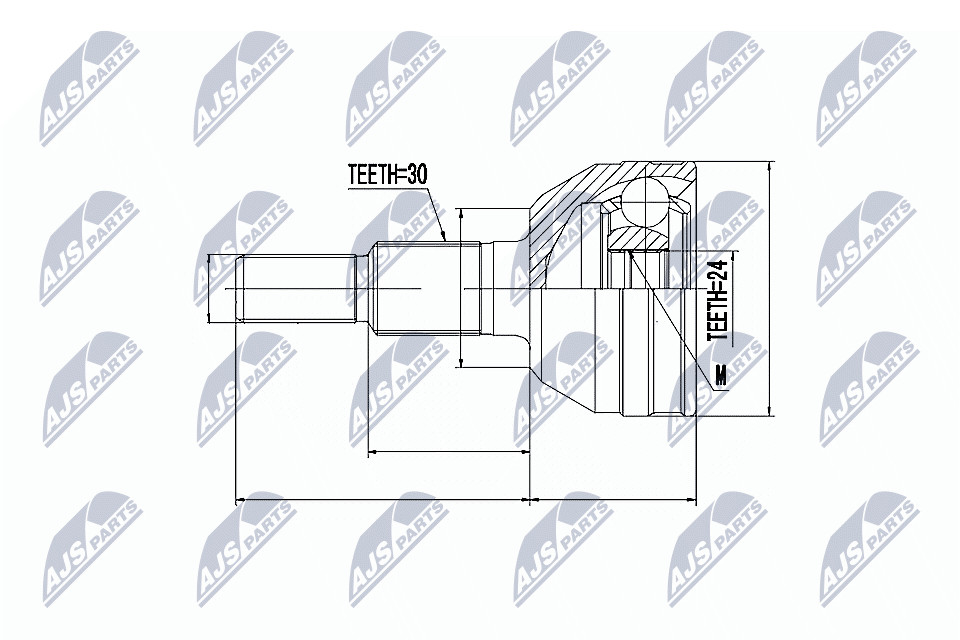 N.T.Y. NPZ-CH-020.NTY Joint Kit, drive shaft for CADILLAC - Image 6