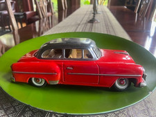 1956 Yonezawa Tin Opel Olympia Rekord, Two-Tone; Exc Condition, 12" long