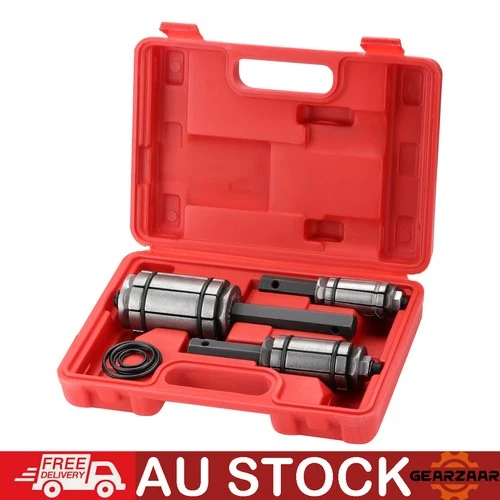 3 PCS Car Tail Pipe Expander Set Muffler Exhaust Pipe Dent Remover Tool Kit RED