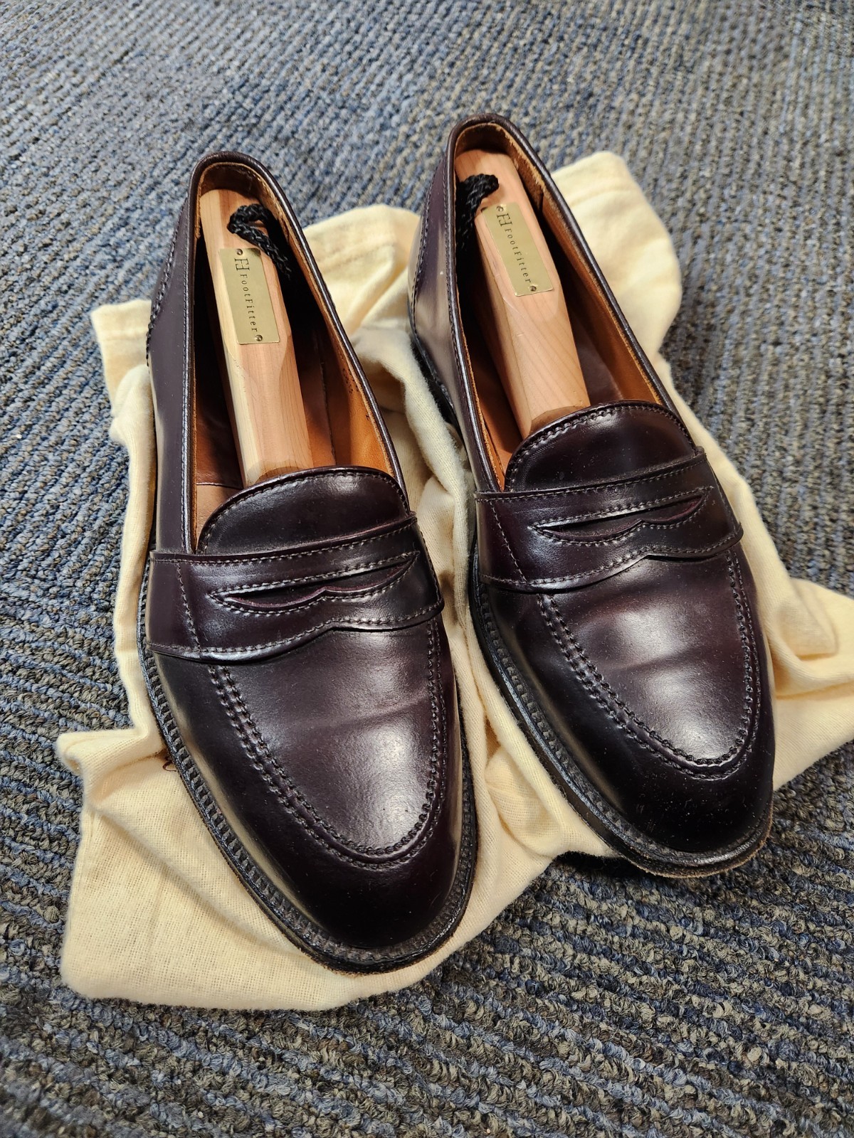 Alden 684 Color 8 Shell Cordovan Full Strap Loafer