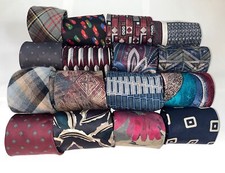 Lot of 16 Men's Vintage Neckties from 1970s to 1990s   Various Designers