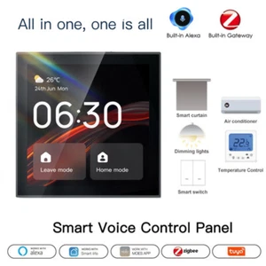 4 Inch Tuya Smart Home Central Control Touch Panel intégré Alexa ZigBee Passerelle