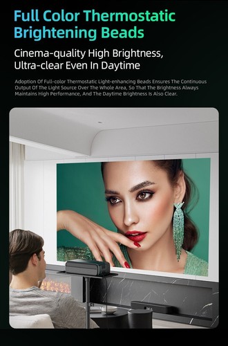 A8 1080P projector 4K HD,Google,2+32G,700ANSI Lumen,Google,YouTube,Smart AI - Picture 4 of 17