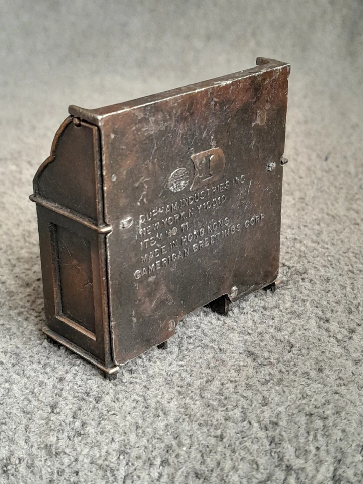 Vintage Durham Industries Inc Metal Miniatures Roll Top Desk Rolltop Dollhouse - Image 3 of 4