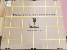 Pleasant Hearth Alpine Fireplace Glass Doors AN-1011 Black NEW & Ships FREE