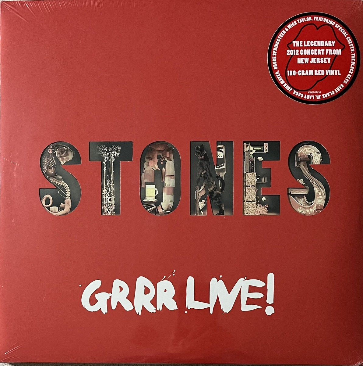 Rolling Stones GRRR! Live Limited Edition RED 180g Vinyl 3 LP Set