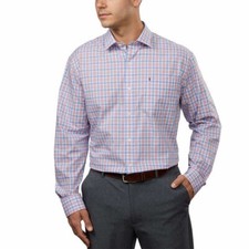 NWT Izod Men Lightweight Stretch Soft Wash Essentials Dress Shirt SZ XL Red