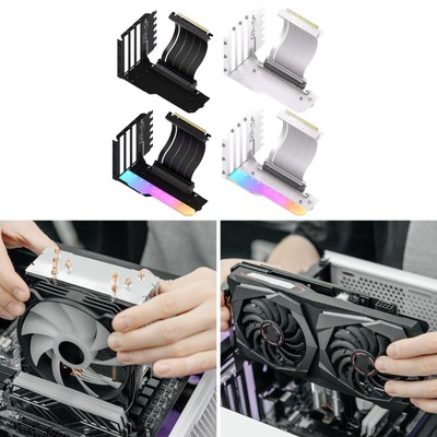 GPU Support Halterung vertikal mit PCIe 4.0 Riser Kabel GPU Halterung