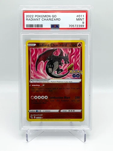 2022 Pokemon Go 11 Radiant Charizard PSA 9