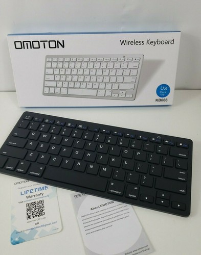 Omoton KB066 Bluetooth Wireless Keyboard for Android and iOS / Black - Picture 3 of 4