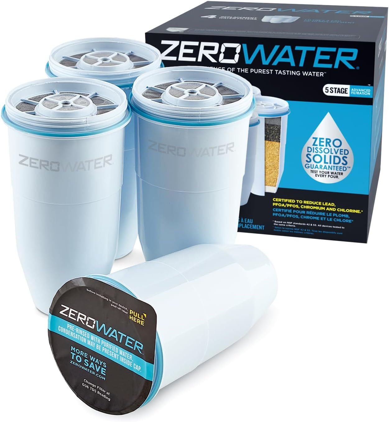 Culligan Zerowater Official Replacement Filter - 5-Stage 0 TDS Filter Replacemen
