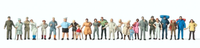 Preiser 14413 SpaziergäNger Und Wanderer 24 Figuren H0 1:87 Neu + Ovp