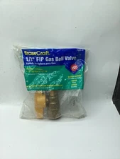 (QTY 2) Brass Craft PSSD-41 Straight Gas Ball Valve 1/2" x 1/2"