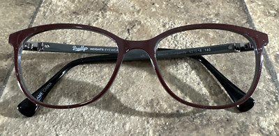 Brooklyn Heights ULTEM Vivian Burgundy Eyeglasses Frame Full Rim 52-16-140-38 G6