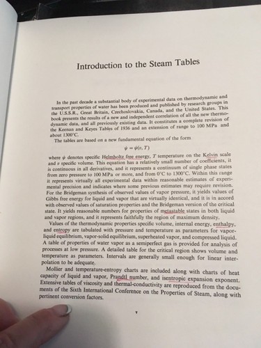 Steam Tables : Thermodynamic Properties of Water Including Vapor - Picture 2 of 3