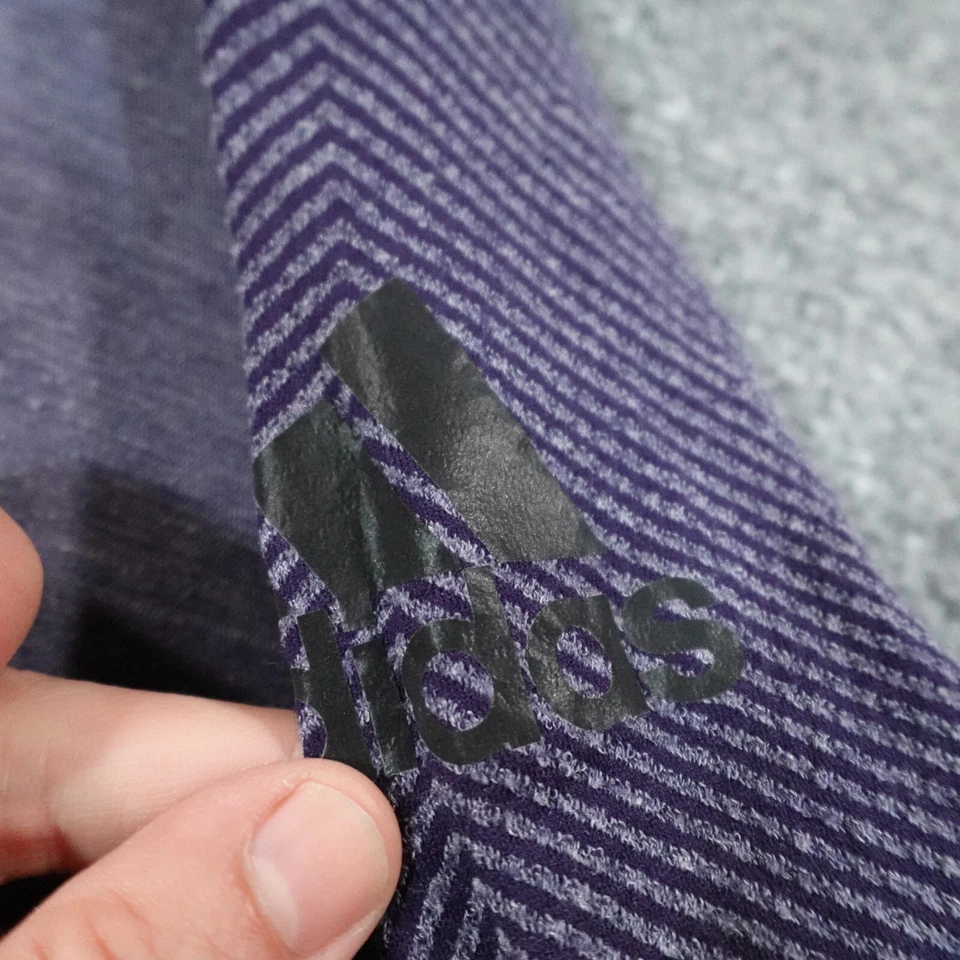 Adidas Hoodie Women S Purple Climaheat Thumbholes Lightweight Running wool 13760 - Image 3 of 4