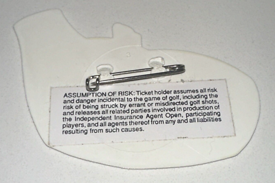 PGA Golf Sponsor Badge Ticket Houston Open Independent Agents Pass