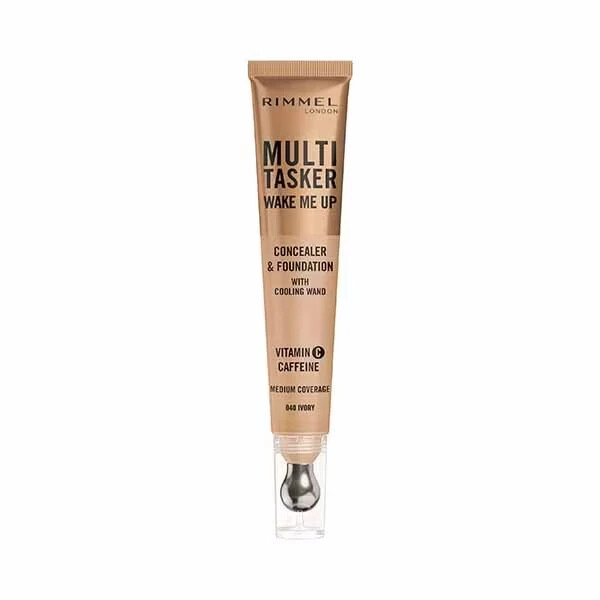 RIMMEL MULTI TASKER CONCEALER FOUNDATION WITH COOLING WAND 45 CLASSIC IVORY