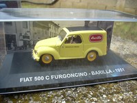 Die Cast Fiat 500 C Furgoncino Barilla 1951 Skala 1 \ 43