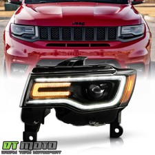 For 2017-2021 Jeep Grand Cherokee Black Hidxenon Type W Afs Headlight Driver
