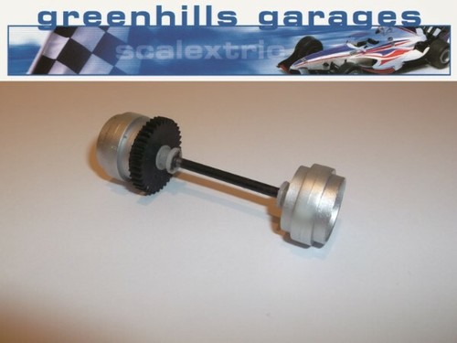 Greenhills Scalextric Maserati Trofeo Cambiocorsa Hinterachse & Räder Silber U...
