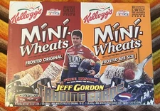 Jeff Gordon Kelloggs Mini Wheats Special 2 Box package Sealed with Trading Cards