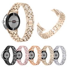 Styling Full Rhinestones Strap Stainless Steel Band For Google Pixel Watch 1 2
