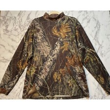 Mossy Oak Fieldstaff Camo Long Sleeve Shirt L/G Made In USA