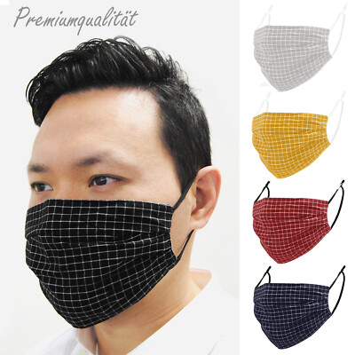 Nasen Mundschutz Baumwollstoff Schwarz Mundschutz 100 Baumwolle