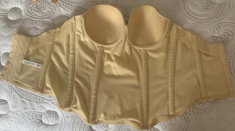 Corsé sin tirantes Le Mystere Bridal Seduction. Desnudo Talla 34 B Estilo 2355 Foto 3 de 4