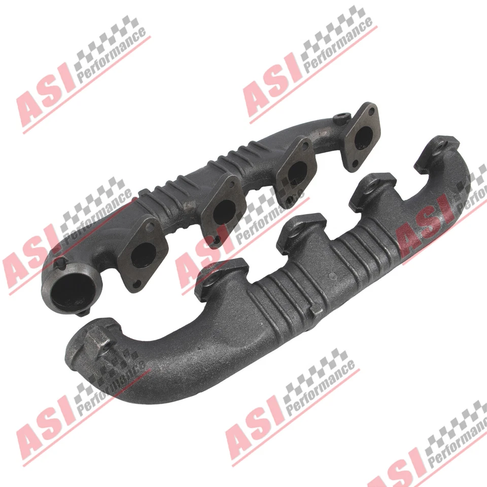 Left+Right Exhaust Manifold Kit FIT 2003-10 Ford F-250 F-350 E-450 SuperDuty 6.0 Foto 3 de 4