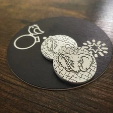 ALABAMA ROLL TIDE!  1.25” Laser Engraved Aluminum Golf Ball Marker!