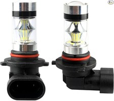 2 Pack 9005/9006 LED Car Fog Light Bulb, 12V 100W Low Beam Lights, 6500K Front L