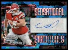 2025 Panini Prizm Creed Humphrey Sensational Signatures Blue Ice Prizm Auto /99