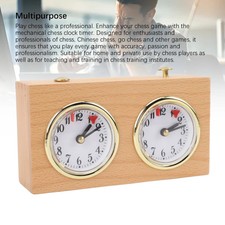 Hölzerner Schach-Timer mechanisch tragbar vi...