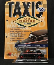 Altaya 1:43 Citroen Traction 11 Madrid 1955 Black Taxi Sealed Pack w/ Magazine
