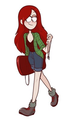 Wendy Corduroy from Gravity Falls Vinyl Car Decal Sticker 7'' Weatherproof