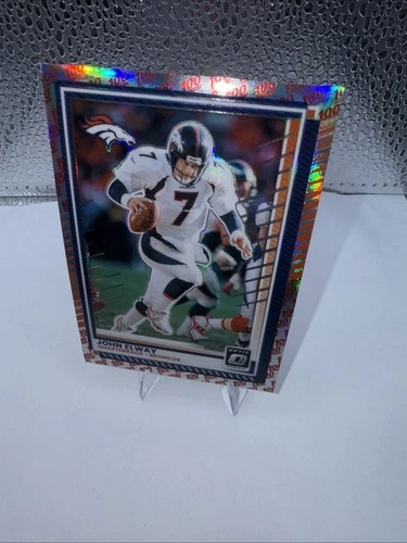 Panini 2025 Donruss Optic John Elway #171 Denver Broncos Prizm Hologram SP 100