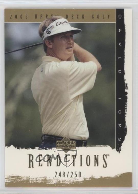 2003 Upper Deck Renditions Gold 248/250 David Toms #2 gb9