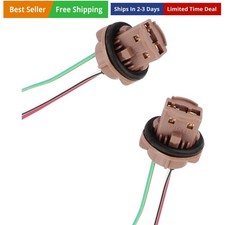 2PCS 7443 Brake Light Socket, 7440 T20 Bulb Holder, Waterproof Female Adapter...