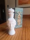 Vintage Avon Grecian Pitcher Milk Glass Skin So Soft Decanter