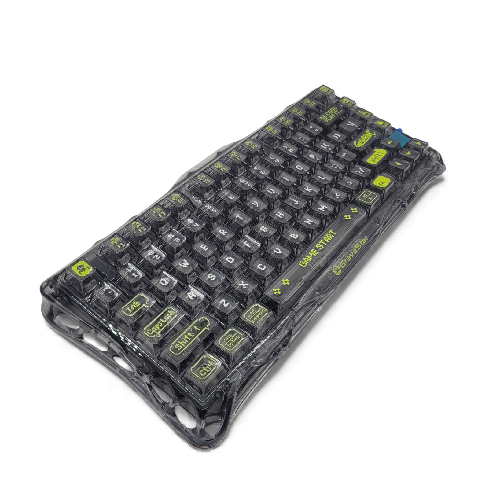 GravaStar K1 Lite Gaming Keyboard 75% RGB Tri-Mode Hot-Swap Linear Switch Black