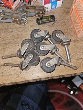 ONE VINTAGE DAISY ANTIQUE RUBBER FURNITURE CASTER BUFFET DRESSER 1 1/8TH INCH