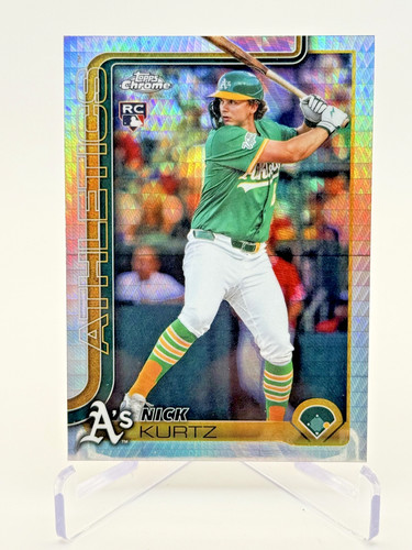 NICK KURTZ 2025 Topps Chrome Update #USC178 Prism Refractor Rookie RC
