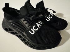 UCAYALI Steel Toe Safety Trainers Men Work Shoes Breathable Lightweight Black...