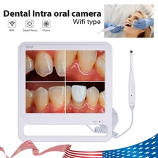 Dental Intra Oral Camera 8 LED High-definition macro lens +17inch LCD screen