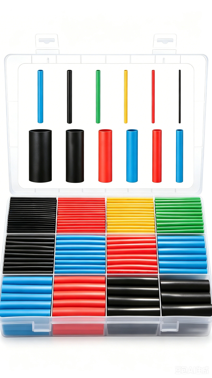 560pcs HEAT SHRINK TUBING Insulation Shrinkable Tube 2:1 Wire Cable Sleeve w/BOX