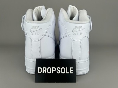 Supreme x Nike Air Force 1 Mid AF1 | White | Mens Size 8 | FZ8784