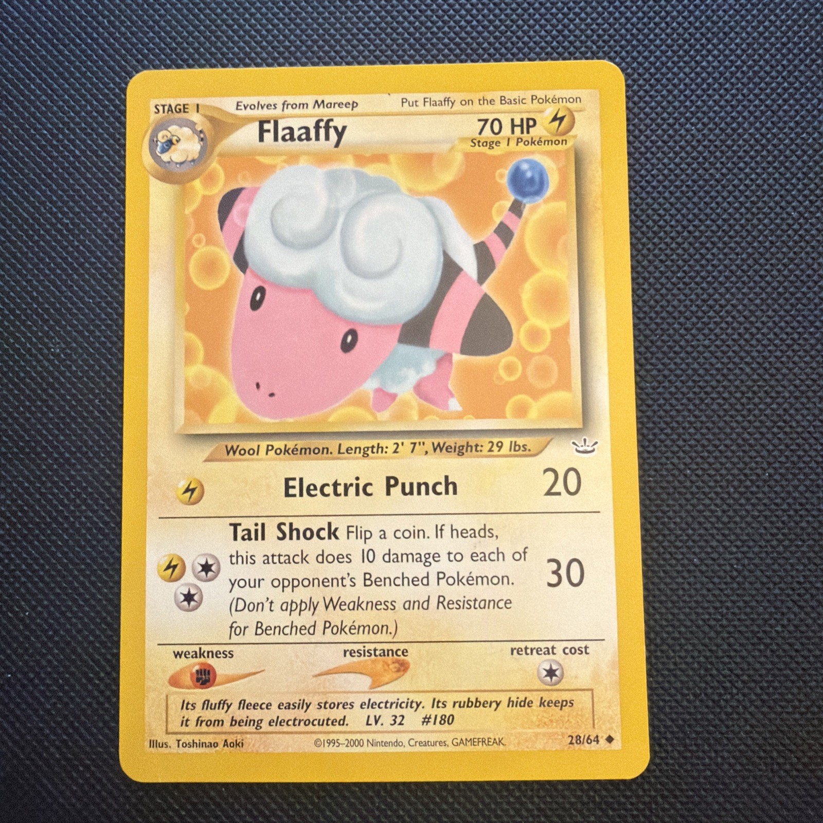 Flaaffy 28/64 Uncommon Neo Revelation Pokemon Unlimited
