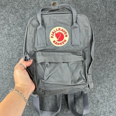Fjallraven Kånken Mini Backpack in Light Gray Fjallraven Kanken Mini Backpack Color Flint Gray Unisex | eBay main image 4